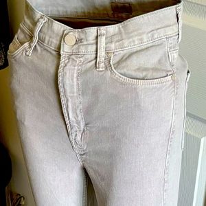 MOTHER dazzler, gray, high rise straight, size 26